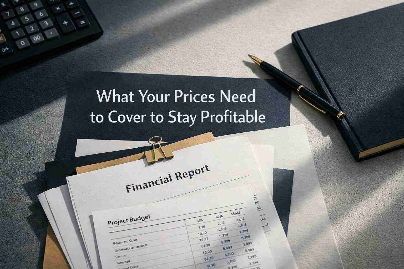 what your prices need to cover to stay profitable